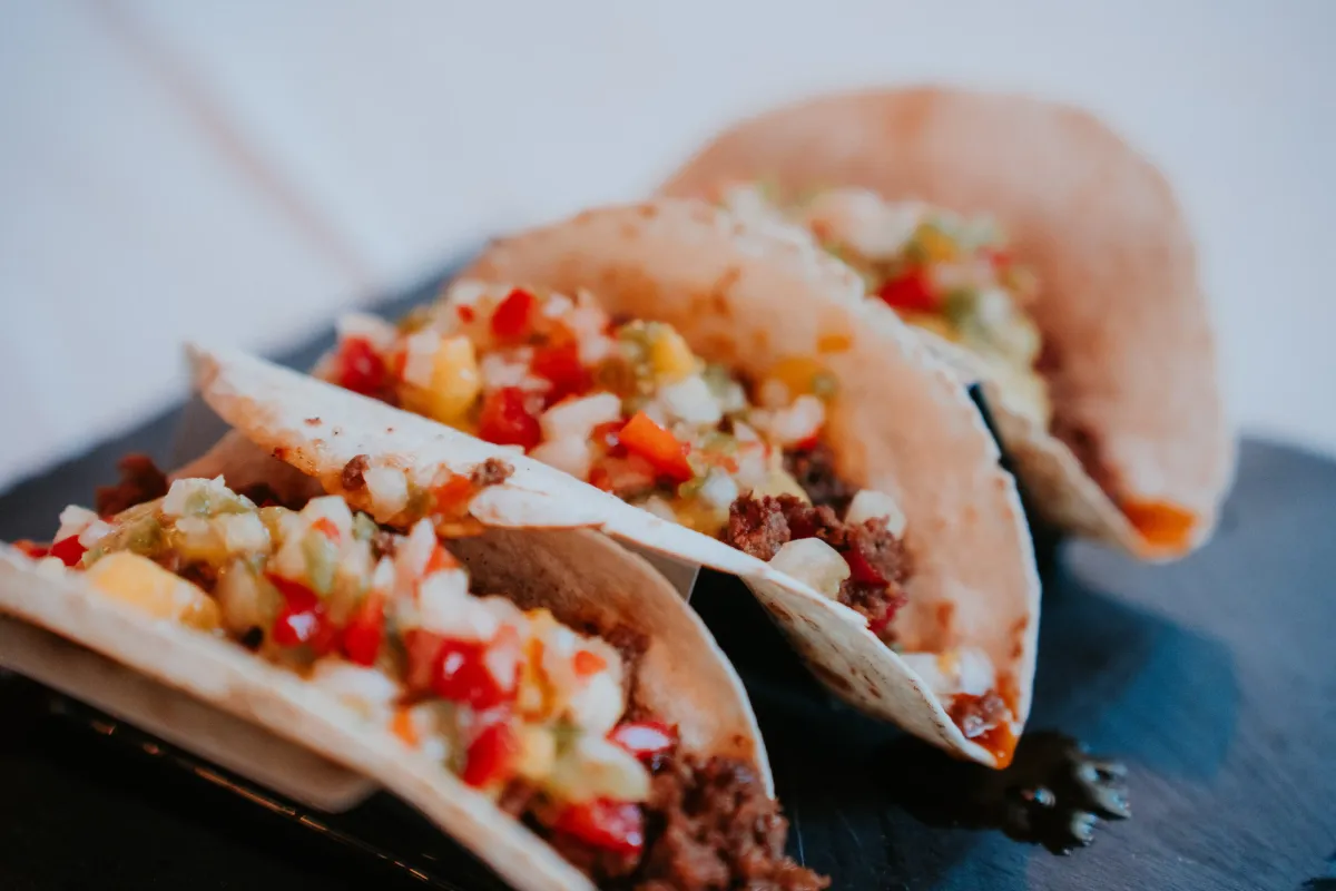 Tacos de carne picada